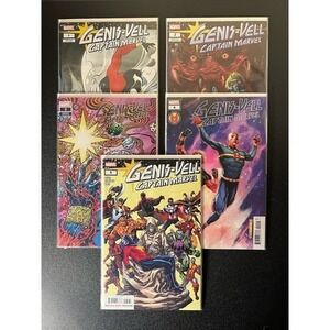 Genie-Vell Captain Marvel Comics 2022‎ #1-5 Complete Series
